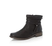 Rieker Mujer Botines Z4953, señora Botines,Botas,Medias Botas,botín,Plano,Negro (Schwarz / 00),36 EU / 3.5 UK