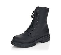 Rieker Mujer Botines Z9120, señora Botas Estilo Biker,Botas,Medias Botas de Motorista,Planas,Negro (Schwarz / 00),42 EU / 8 UK
