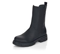 Rieker Mujer Botines Z9180, señora Botines,Botas,Bota,Media Bota,botín,Cremallera,Negro (Schwarz / 02),38 EU / 5 UK