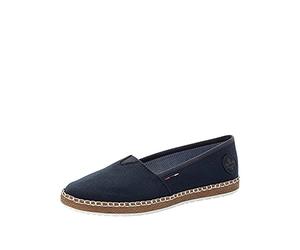 Rieker Mujer Flats M2278 Alpargatas Mujer, Azul 14, 38 EU