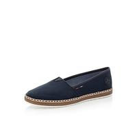 Rieker Mujer Alpargatas M2278, señora Zapatos Planos,Zapatos Bajos,Zapatos de Verano,Zapatillas,Trenzados,marítimos,Azul (Blau / 14),39 EU / 6 UK
