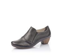 Rieker Mujer Mocasines 41751, señora Zapatillas,Pantuflas,Zapatos de Negocios,Zapatos de Traje,Oficina,Negro (Schwarz / 01),37 EU / 4 UK