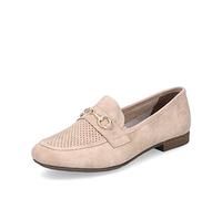 Rieker Mujer Mocasines 51760, señora Zapatillas,Pantuflas,Mocasines,Zapatos Bajos,Elegantes,Oficina,Rosa (Rosa / 31),39 EU / 6 UK