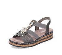 Rieker Mujer Mocasines 62949, señora Zapatillas,Pantuflas,Zapatillas,Zapatos Informales,Entrada Abierta,Beige (Beige / 45),39 EU / 6 UK