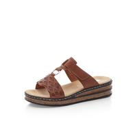 Rieker Mujer Mocasines 629K9, señora Zapatillas,pantuflas,zapatillas,zapatos informales,entrada abierta,Marrón (braun / 24),41 EU / 7.5 UK