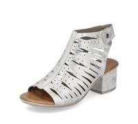 Rieker Mujer Sandalias 64676, señora Sandalias,Zapatos de Verano,Sandalias de Verano,cómodas,Planas,Beige (Beige / 60),36 EU / 3.5 UK