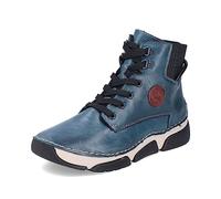 Rieker Mujer Zapatillas 45943, señora Zapatillas Altas,Botas de Deporte,Zapatos Deportivos,Zapatillas de caña Alta,Azul (Blau / 12),42 EU / 8 UK