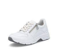Rieker Mujer Zapatillas 48134, señora Zapatillas Bajas,Plantilla Desmontable,Zapatos de Calle,de Ocio,Deportivos,Blanco (Weiss / 81),41 EU / 7.5 UK