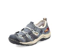 Rieker Mujer Zapatillas L0561, señora Zapatillas Bajas,Plantilla Desmontable,Zapatos de Calle,de Ocio,Deportivos,Azul (Blau / 14),38 EU / 5 UK