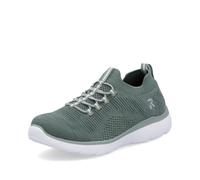 Rieker Mujer Zapatillas M5074, señora Zapatillas Bajas,Plantilla Desmontable,Zapatos de Calle,de Ocio,Deportivos,Verde (grün / 52),36 EU / 3.5 UK