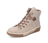 Rieker Mujer Zapatillas N0730, señora Zapatillas Bajas,Plantilla Desmontable,Deportivos,Zapatos Bajos,Zapatos de Calle,Beige (Beige / 64),37 EU / 4 UK