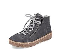 Rieker Mujer Zapatillas N1020, señora Zapatillas Bajas,Plantilla Desmontable,de Ocio,Deportivos,Zapatos Bajos,Gris (Grau / 45),38 EU / 5 UK