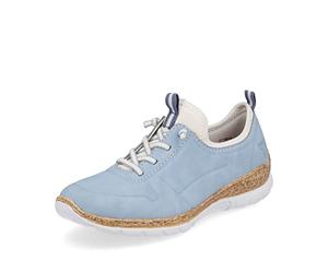 Rieker Mujer Zapatillas N4285, señora Zapatillas Bajas,Plantilla Desmontable
