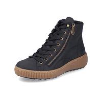 Rieker Mujer Zapatillas Z6610, señora Zapatillas Bajas,Plantilla Desmontable,Zapato con cordón,Ocio,Zapato bajo,cordón,Negro (Schwarz / 00),39 EU / 6 UK