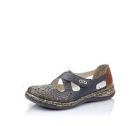 Rieker Mujer Zapatos Bajos 463H4, señora Zapatos Bajos,Zapatillas de Deporte,Zapato de Calle,Azul (Blau / 14),38 EU / 5 UK