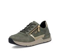 Rieker Mujer Zapatos Bajos 58902-54 Verde Talla 43 | Cuero sintético, Cremallera, Cuña, Plantilla extraíble