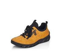 Rieker Mujer Zapatos con Cordones 55073, señora Calzado cómodo,Zapatos Bajos y cómodos,Cordones,Amarillo (Gelb / 68),39 EU / 6 UK