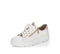 Rieker Mujer Zapatos con Cordones N5932, señora Zapatos Deportivos con Cordones,Zapato Informal,Zapato de Calle,Blanco (Weiss / 80),39 EU / 6 UK
