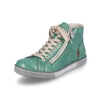Rieker Mujer Zapatos con Cordones Z1221, señora Zapatos Deportivos con Cordones,Plantilla Desmontable,Zapato bajo,Zapatilla,Verde (grün / 53),40 EU / 6.5 UK