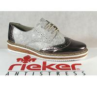 Rieker Mujer Zapatos de Cordones Zapatillas Zapatos Deportivos Abotinados Gris