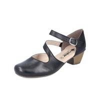 Rieker Mujer Zapatos de tacón 41780, señora Zapatos de tacón Slingback,Slingback,Correa de Tobillo,Cuero,cómodo,Negro (Schwarz / 00),40 EU / 6.5 UK