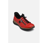 Rieker Zapatillas bajas para mujer N3267 Rojo Talla 38
