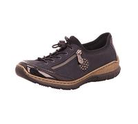 Rieker N3268, Zapatillas sin Cordones Mujer, Black-Pacific-Baltic-Black 01, 38 EU