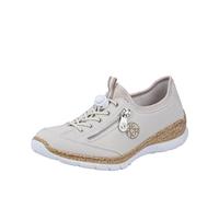 Rieker N4263, Mocasín Mujer, Weiß, 40 EU