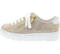Rieker N5917, Zapatillas Bajas Mujer, Dorado, 41 EU