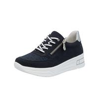 Rieker N8114, Zapatos con Cordones Mujer, Azul, 39 EU