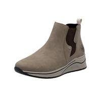 Rieker N9561-14 - Botas sintéticas para mujer, color azul, beige, 38 EU