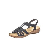Rieker Nex Sandalias Mujeres Negro Sandalias Shoes
