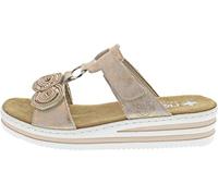 Rieker Pantolette, Pantuflas Mujer, Oro Rosa, 36 EU