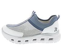 Rieker Pantuflas blancas, Blanco Sky Perlwave Adriático, 39 EU