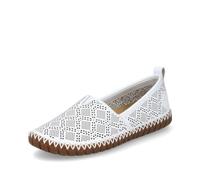 Rieker Pantuflas para mujer M2851 Slip On, Blanco 80., 43 EU