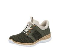 Rieker Pantuflas para Mujer N42G4, Verde, 39 EU, Verde, 39 EU