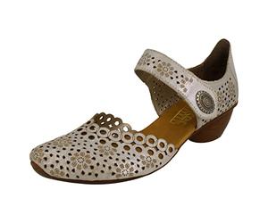 Rieker Pia Womens Open Court Shoes 39 EU Plata