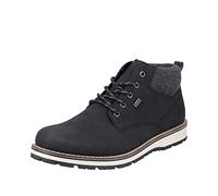 Rieker RiekerTEX 38419 - Botines para hombre, impermeables, con cordones, Negro, 40 EU
