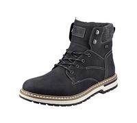 Rieker RiekerTEX F3812 - Botines para hombre, impermeables, con cordones, Negro 00., 40 EU