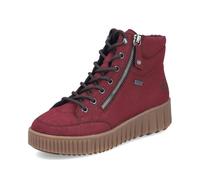 Rieker Botines con cordones borgoña 40 borgoña