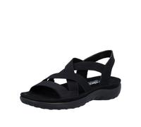 Rieker Sandale Deportiva De Mujer Con Gomas Y Correas 64857 Negra