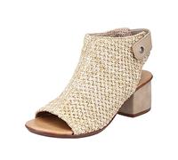 Rieker 64670, Sandalia Mujer, Beige, 40 EU