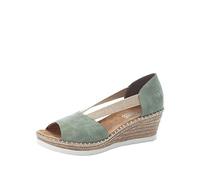 Rieker Sandalette, Sandalia Mujer, Verde, 41 EU