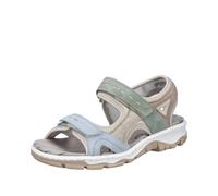Rieker Sandalia De Dama Multicolor Trekking Outdoor Con Acolchado 68866