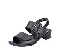 Rieker 62663, Sandalia Mujer, Negro, 41 EU