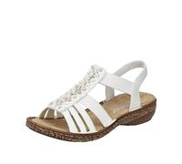 Rieker 62809, Sandalia Mujer, Beige, 39 EU