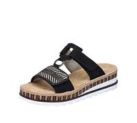 Rieker Sandalia Mujer V7947, Negro, 40 EU