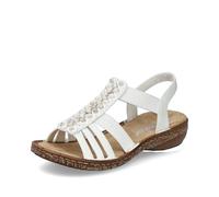Rieker Sandalia Para Dama Zapatos Blancos 62809