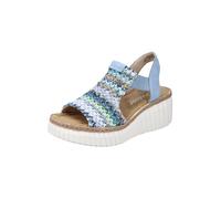 Rieker Sandalia Mujer 69172, carbón, 39 EU