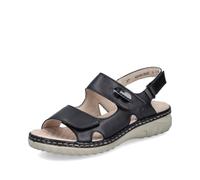 Rieker Sandalias clásicas de las mujeres 60462, sandalias de las mujeres, Negro 00., 38 EU Estrecho